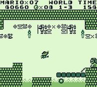une photo d'Ã©cran de Super Mario Land sur Nintendo Game Boy